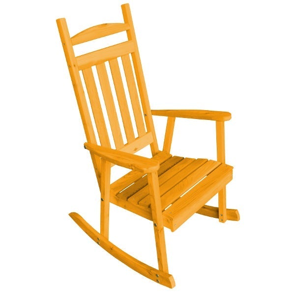Western Red Cedar Classic Porch Rocker Rocking Chair Natural Stain