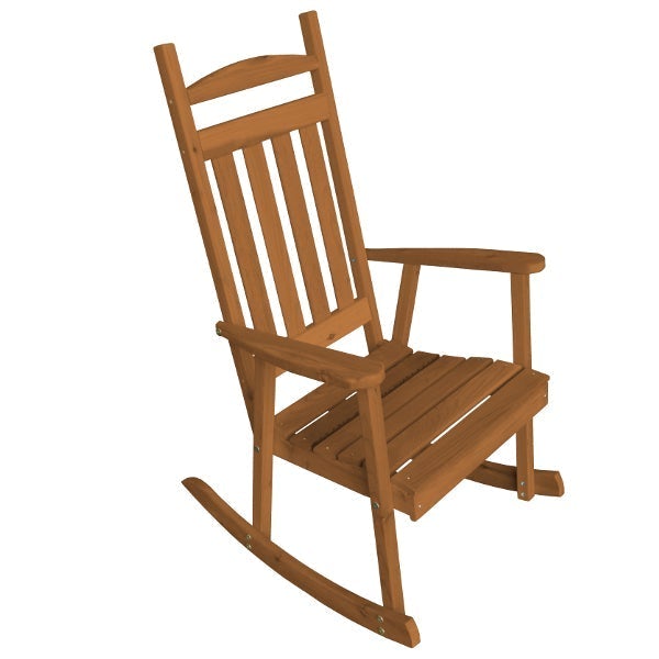 Western Red Cedar Classic Porch Rocker Rocking Chair Oak Stain