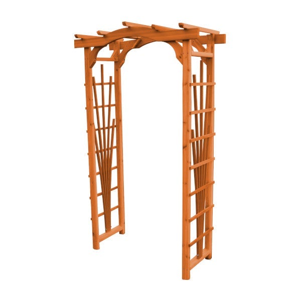 Western Red Cedar Cranbrook Arbor Porch Swing Stand 3ft / Redwood Stain