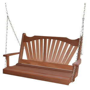 Western Red Cedar Fanback Porch Swing Porch Swing