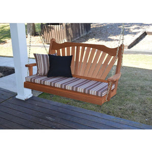Western Red Cedar Fanback Porch Swing Porch Swing