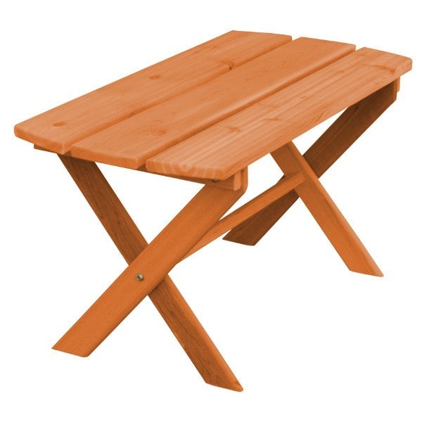 Western Red Cedar Folding Coffee Table Coffee Table Cedar Stain
