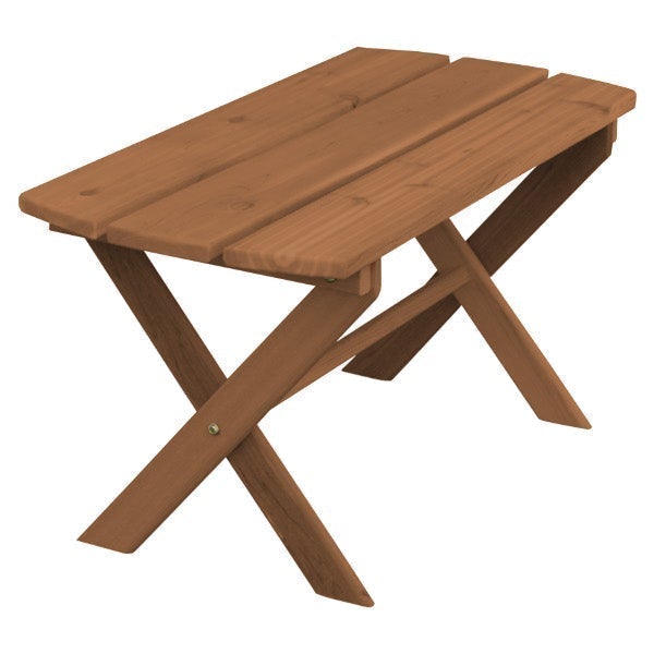 Western Red Cedar Folding Coffee Table Coffee Table Oak Stain