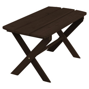 Western Red Cedar Folding Coffee Table Coffee Table Walnut Stain