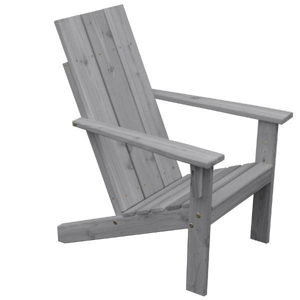 Western Red Cedar Modern Adirondack Chair Adirondack Chair Gray Stain