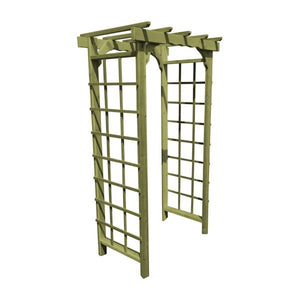 Western Red Cedar Morgan Arbor Porch Swing Stand 3ft / Linden Leaf Stain