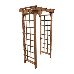 Western Red Cedar Morgan Arbor Porch Swing Stand 3ft / Oak Stain