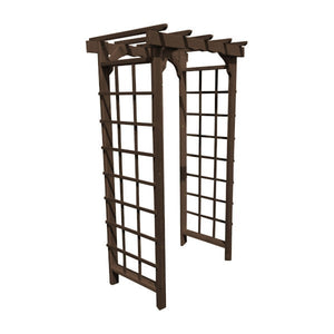 Western Red Cedar Morgan Arbor Porch Swing Stand 3ft / Walnut Stain