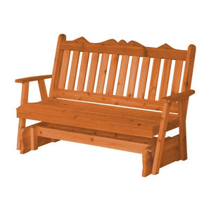 Western Red Cedar Royal English Glider Outdoor Glider 5ft / Cedar Stain