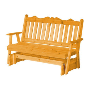 Western Red Cedar Royal English Glider Outdoor Glider 5ft / Natural Stain