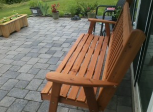 Western Red Cedar Traditional English Garden Bench - The Charming Bench Company