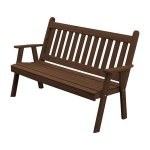 Western Red Cedar Traditional English Garden Bench - The Charming Bench Company
