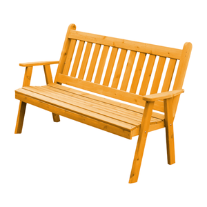 Western Red Cedar Traditional English Garden Bench - The Charming Bench Company