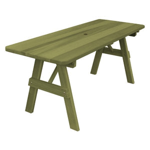 Western Red Cedar Traditional Table Outdoor Table