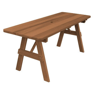 Western Red Cedar Traditional Table Outdoor Table