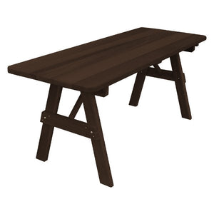 Western Red Cedar Traditional Table Outdoor Table