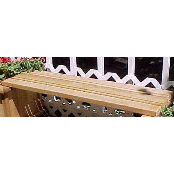 Wood Country Bench for Planters Bench