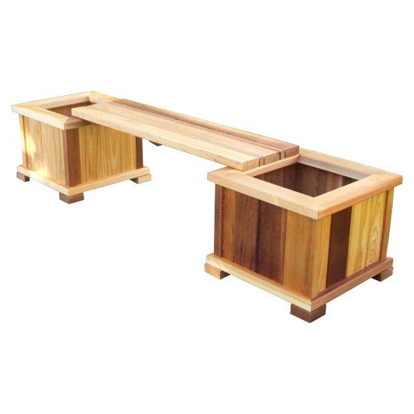 indoor bench with planter Wood Country, Cedar Planter/Bench Set