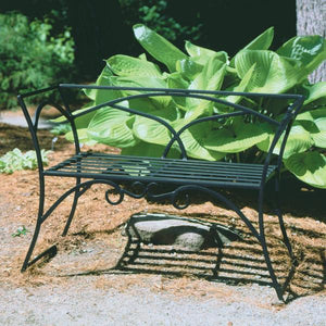 Wrought Iron Garden Two Seater Bench Arbor Bench / wrought iron benches