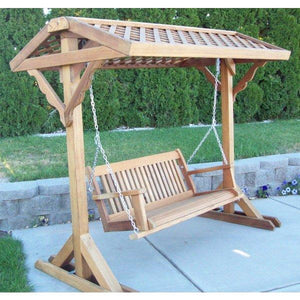 Yard Frame with Roof Sports Bench