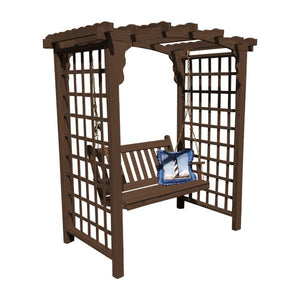 Yellow Pine Cambridge Arbor & Swing Porch Swing