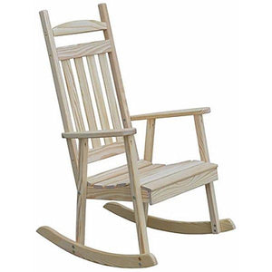 Yellow Pine Classic Porch Rocker - The Charming Bench Company