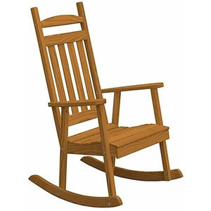 Yellow Pine Classic Porch Rocker - The Charming Bench Company