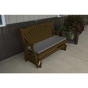 Yellow Pine Fan Back Style Glider - The Charming Bench Company