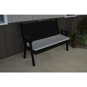 Yellow Pine Fanback Garden Bench - The Charming Bench Company