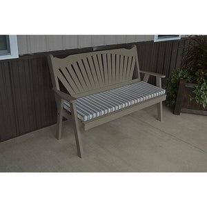 Yellow Pine Fanback Garden Bench - The Charming Bench Company