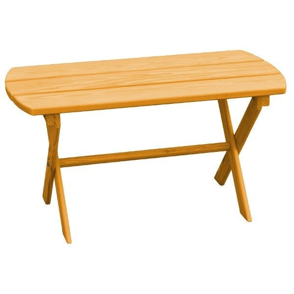 Yellow Pine Folding Coffee Table Coffee Table Natural Stain