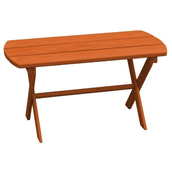 Yellow Pine Folding Coffee Table Coffee Table Redwood Stain