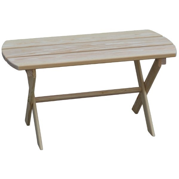 Yellow Pine Folding Coffee Table Coffee Table Unfinished