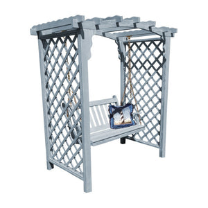 Yellow Pine Jamesport Arbor & Swing Porch Swing 5ft / Gray Stain