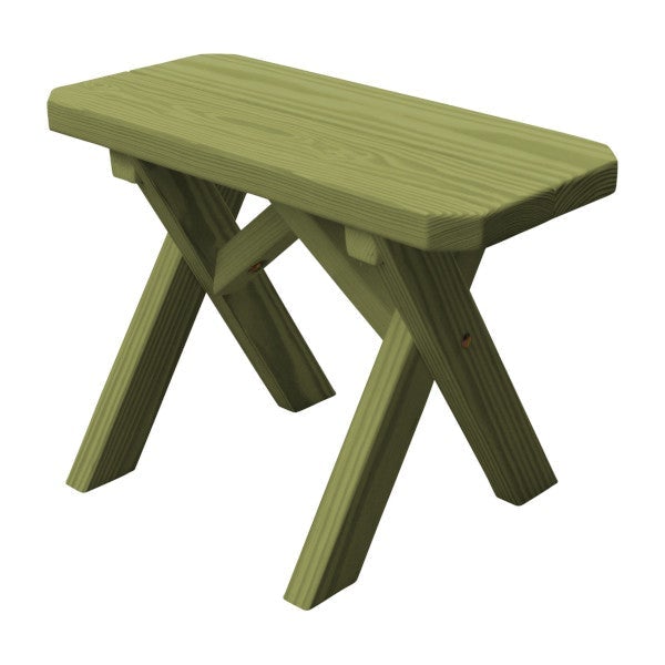 Yellow Pine Picnic Crossleg Bench Picnic Bench 2ft / Linden Leaf Stain