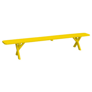 Yellow Pine Picnic Crossleg Bench Size 5ft, 6ft, 8ft Picnic Bench