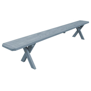 Yellow Pine Picnic Crossleg Bench Size 5ft, 6ft, 8ft Picnic Bench