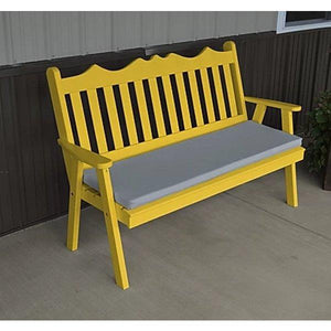 Yellow Pine Royal English Garden Bench - The Charming Bench Company