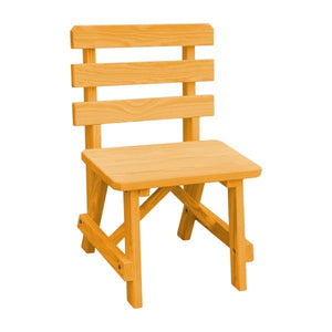 Yellow Pine Traditional Backed Bench - The Charming Bench Company