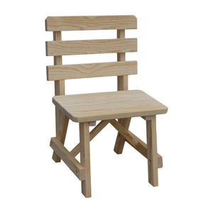 Yellow Pine Traditional Backed Bench - The Charming Bench Company