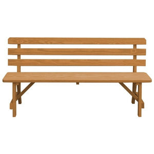 Yellow Pine Traditional Backed Bench Size 5ft, 6ft, 8ft Garden Bench