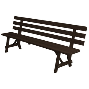 Yellow Pine Traditional Backed Bench Size 5ft, 6ft, 8ft Garden Bench