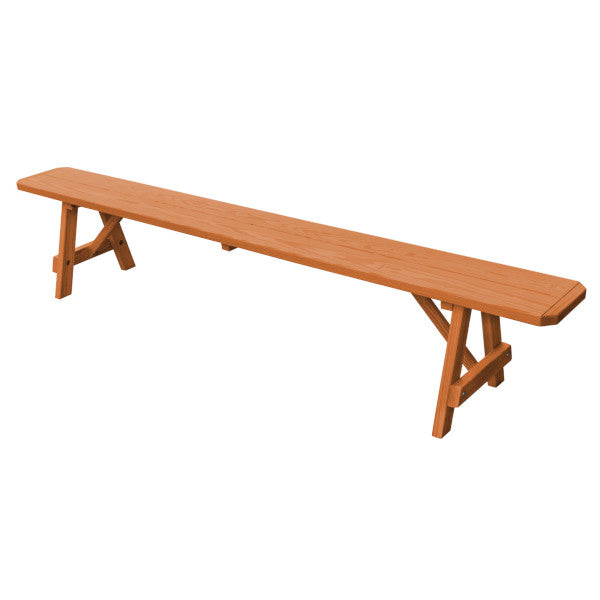 Yellow Pine Traditional Backless Bench – Size 5ft, 6ft, 8ft Picnic Bench