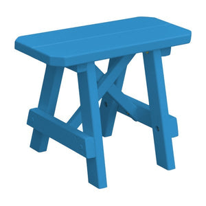 Yellow Pine Traditional Bench Only Picnic Bench 2ft / Caribbean Blue Paint