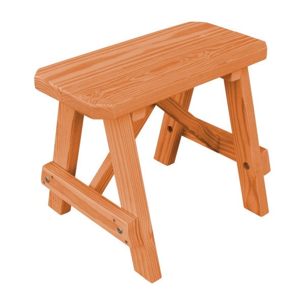Yellow Pine Traditional Bench Only Picnic Bench 2ft / Cedar Stain