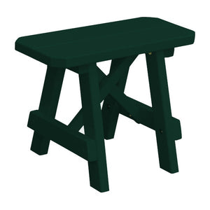 Yellow Pine Traditional Bench Only Picnic Bench 2ft / Dark Green Paint