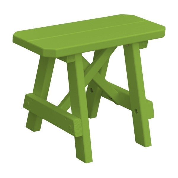 Yellow Pine Traditional Bench Only Picnic Bench 2ft / Lime Green Paint