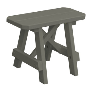 Yellow Pine Traditional Bench Only Picnic Bench 2ft / Olive Gray Paint