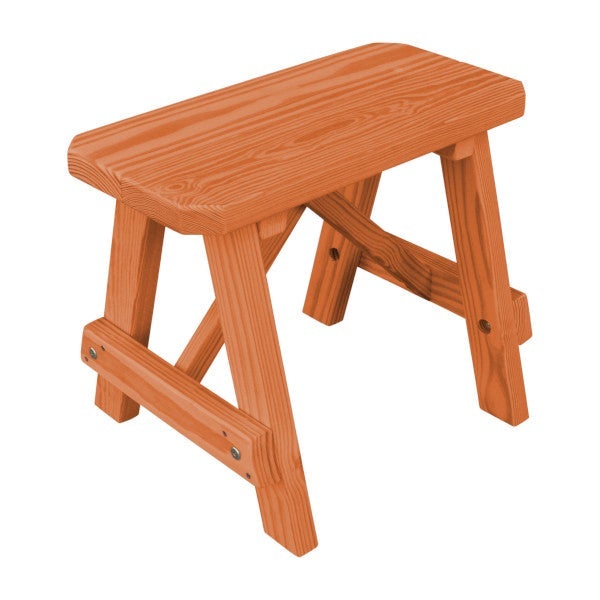 Yellow Pine Traditional Bench Only Picnic Bench 2ft / Redwood Stain