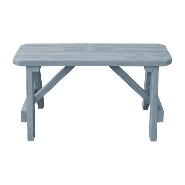 Yellow Pine Traditional Bench Only Picnic Bench 3ft / Gray Stain